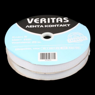Лента контакт цв белый 30мм (боб 25м) B Veritas3