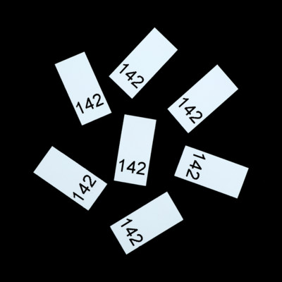 Р142ПБ 142 - размерник - белый (уп.200 шт)1