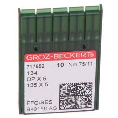 Иглы GROZ-BECKERT DPx5 №75 SES (уп.10шт.) (0)