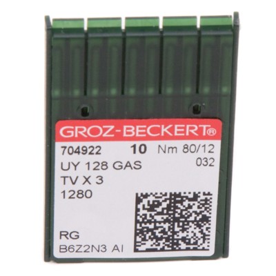 Иглы GROZ-BECKERT UYx128 GAS №80/12 (уп.10шт.) (0)