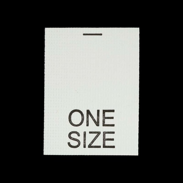 ONE SIZE - Размерник - УЛ - нейлон белый - 15х20 - (уп.200шт)0