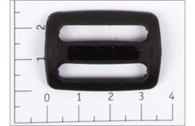 пряжка двухщелевая 25мм пластик цв черный (уп 100шт) дщ-25 пп купить по 1.3 - в интернет - магазине Веллтекс | Тула
.