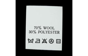 с720пб 70%wool 30%polyester - составник - белый (уп.200 шт.) купить по цене 124.8 руб - в интернет-магазине Веллтекс | Тула
