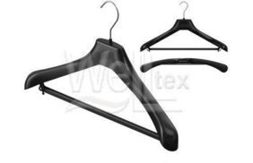 вешалка костюм 440*40мм с перекл. цв черный (уп 80шт) r44 купить по цене 49.7 руб - в интернет-магазине Веллтекс | Тула
